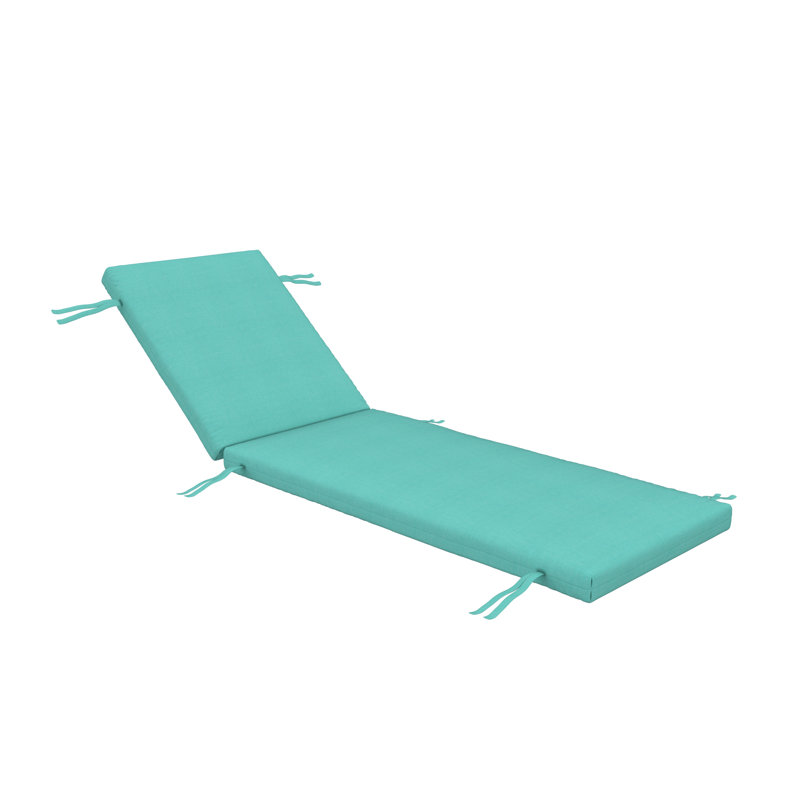 Lani Sunbrella® Outdoor Chaise Lounge Cushion, 22.5" W x 74" D, Sunbrella Bliss Breeze