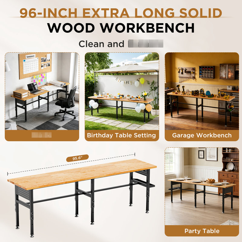 Solid Wood Standing Desk