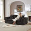 Canapé moderne en nuage de chenille, combinable librement-1281335411