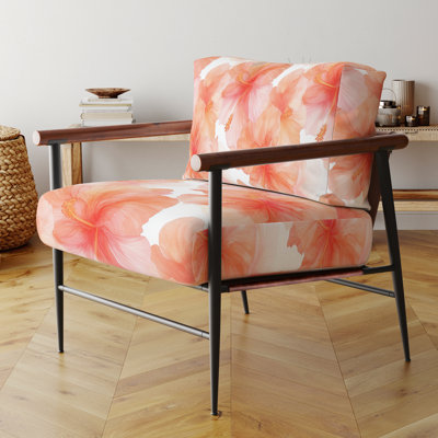 Chaise rembourrée Coastal Hibiscus