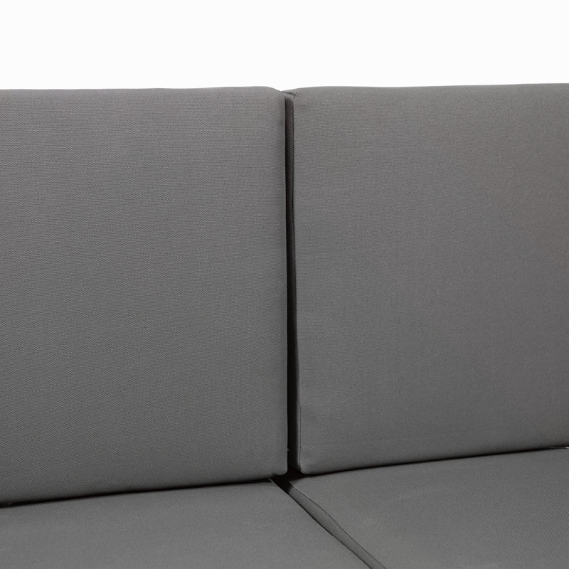Ensemble de causeuse et de table basse d'extérieur avec coussins