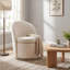 Fauteuil d'appoint rembourré pivotant avec dossier haut-1629528279