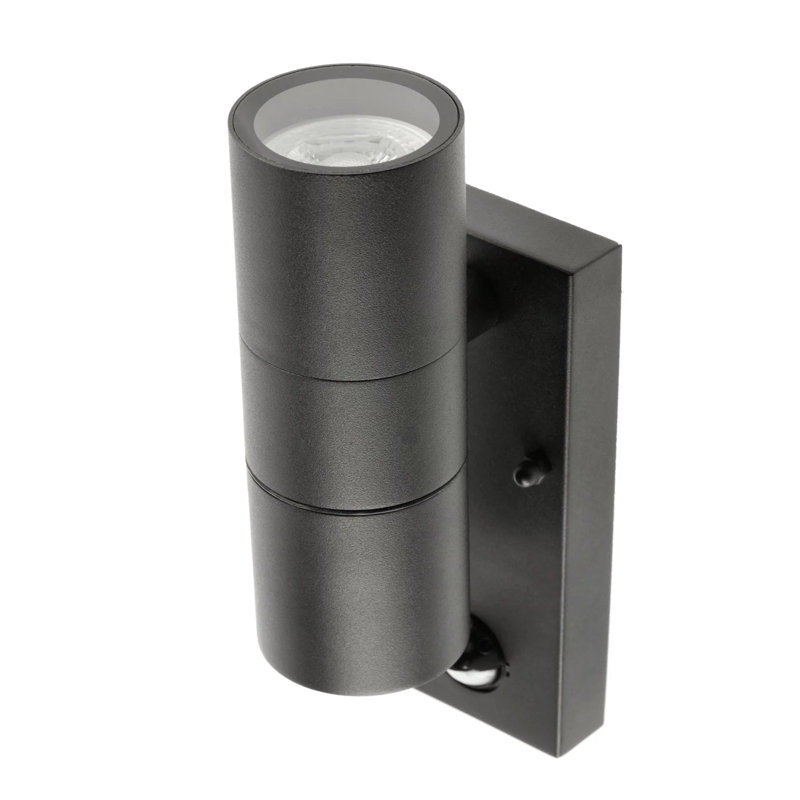 Brandais 22cm H Outdoor Wall Lantern, Black Stainless Steel