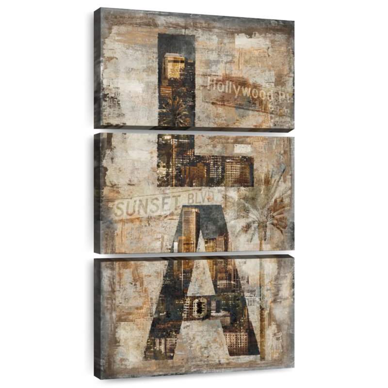 LA Vertical, 44" H x 21" W