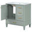 Meuble-lavabo de rangement simple avec comptoir en céramique-279563334-288756170