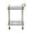 Two Tier 30"H Rolling Bar Cart, Rectangle-975132703