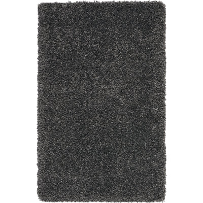 Tapis gris à poils longs Sunny
