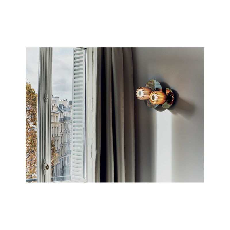 Lampe murale et plafonnier In The Sun, Doré, Doré, H 10,63 po x l 10,63 po x P 6,97 po