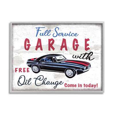 Garage à service complet - Publicité