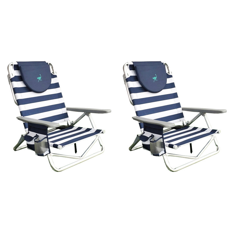 Chaise de plage inclinable 
