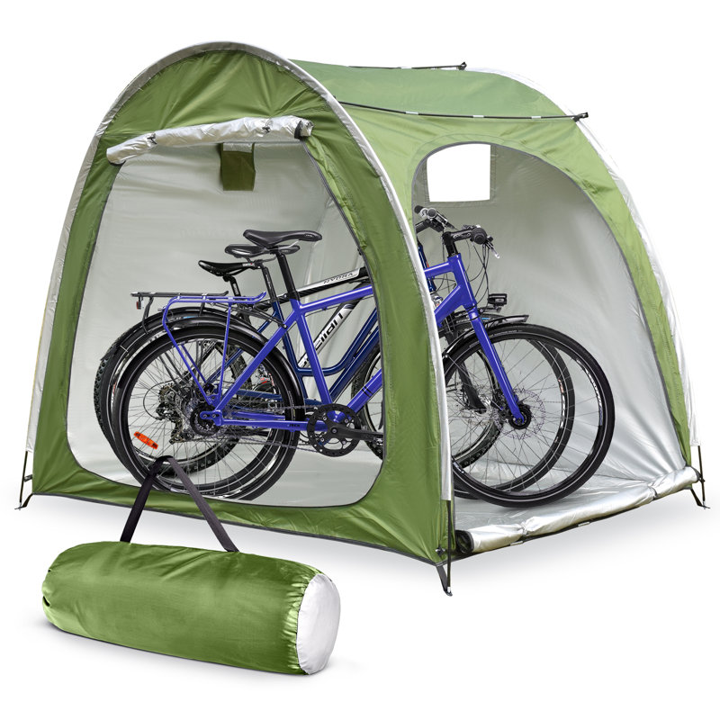 Nylon Portable Bike Shed, Green
