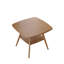 Table de salle à manger moderne en bois avec tablette de rangement