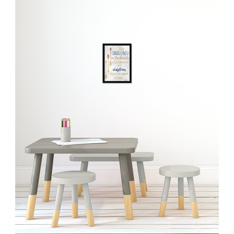 Impression sur papier pour enfants, H 14 po x l 10 po x P 1,18 po, Encadré de boîte noir
