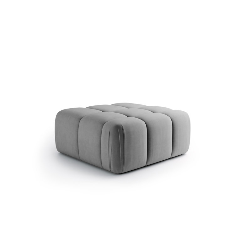 95cm Wide Pouffe Ottoman, Grey