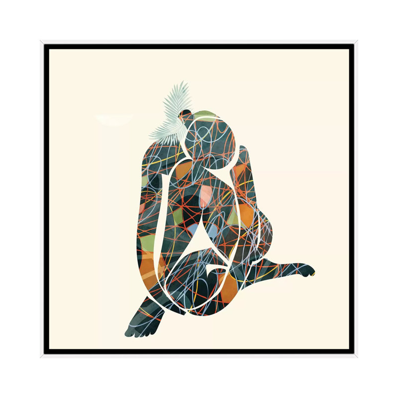 «Nude I» par Ana Rut Bré - impression d'art graphique, Aucun mat, H 26 po x l 26 po x P 1,5 po, Toile blanche encadrée