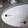 Plaisir® Ceramic Undermount Bathroom Sink with Overflow