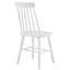 Ensemble de deux chaises d'appoint à dossier Windsor en bois massif blanc-1640699913