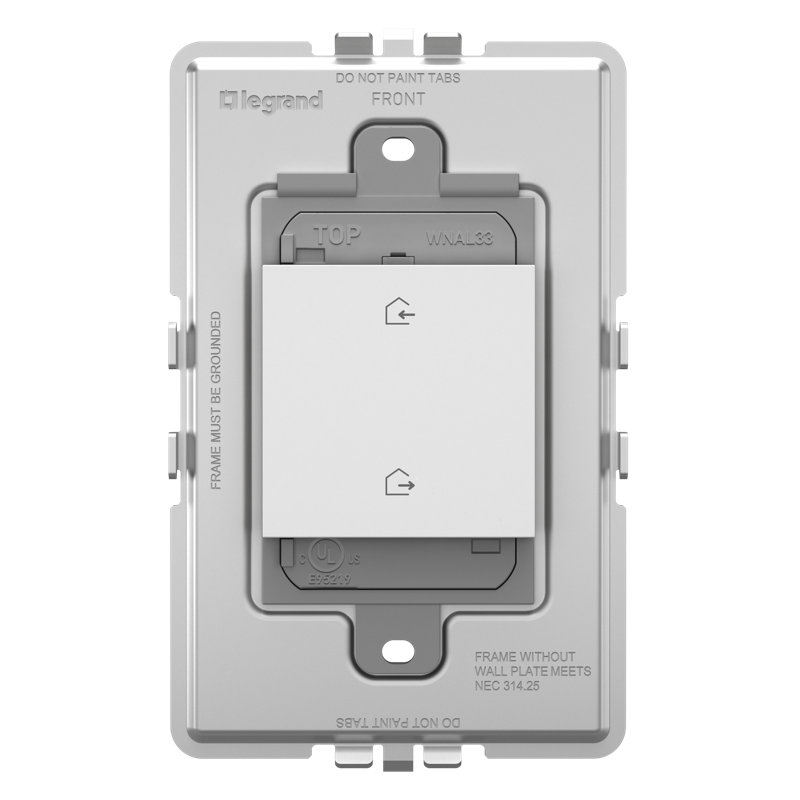 Interrupteur intelligent sans fil Adorne Home / Away avec Netatmo, Blanc