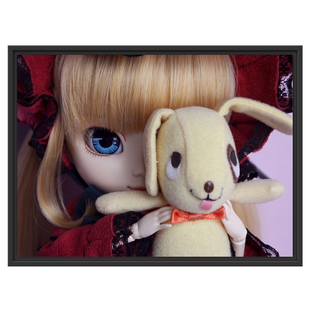 Gerahmtes Wandbild RotkÃ¤ppchen-Pullip