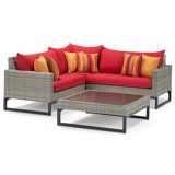 Sameko Outdoor 4 - Piece Conversation Set