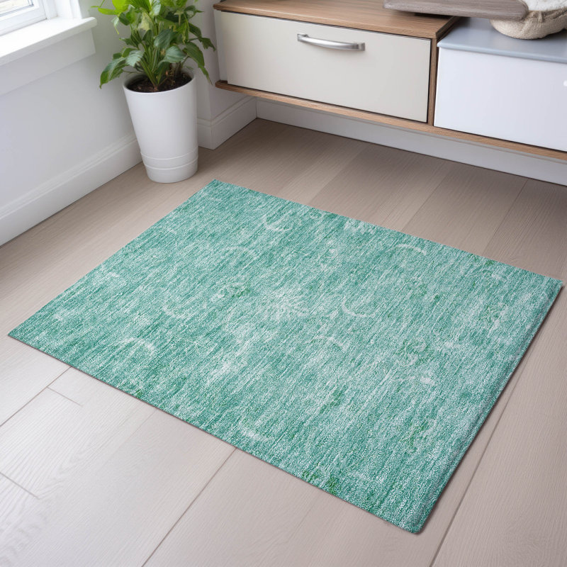 Tapis damassé de qualité supérieure lavable à la machine Dahl AMF1083, Rectangle 1 pi 8 po x 2 pi 6 po