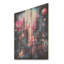 Abstrait nuit lumineuse rose nordique II - aurores boréales sur bois-2063730804