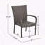 Chaise empilable en osier PE