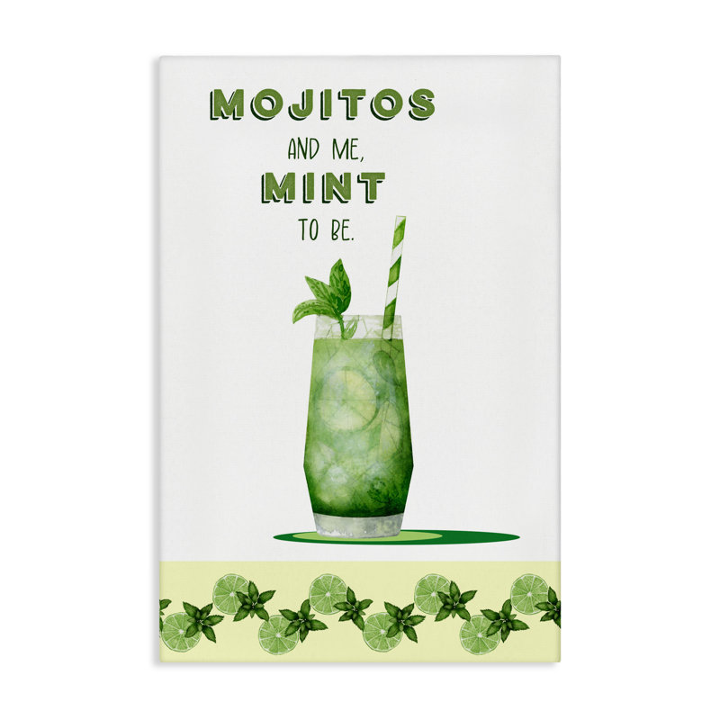 «Mojito & Me Mint To Be Canvas», conception par Brett Blumenthal, H 24 po x l 16 po