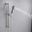 4-Spray Patterns 3.5 In. Wall Mount Handheld Shower Head 1.75 GPM With Slide Bar And Cleaning Spray