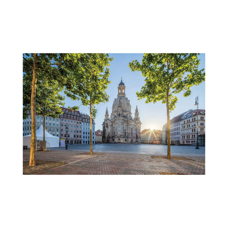 Neumarkt Square And Frauenkirche In Dresden, Saxony, Germany by Jan Becke - Wrapped Canvas Print