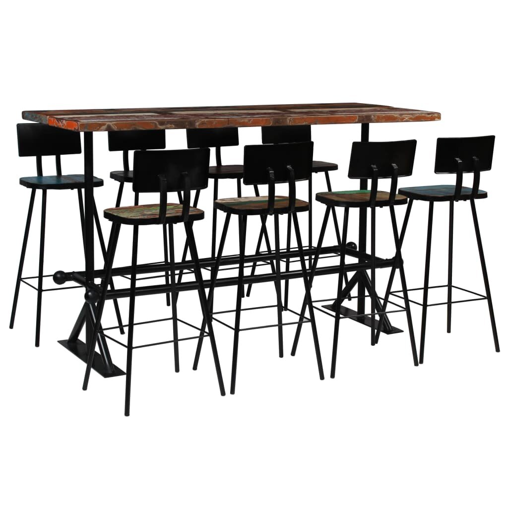 8 person bar height best sale dining table