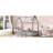 Gray Twin Size House Bed With Fence, Door - Pine Make Fence And Robust