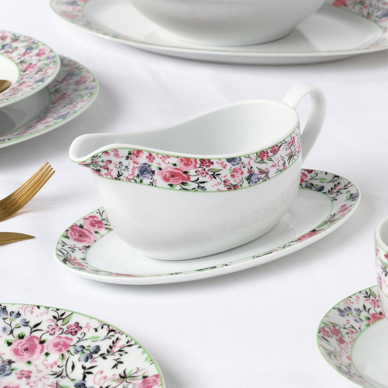 Waterside 35pc Bloomsbury Porcelain Dinner Set