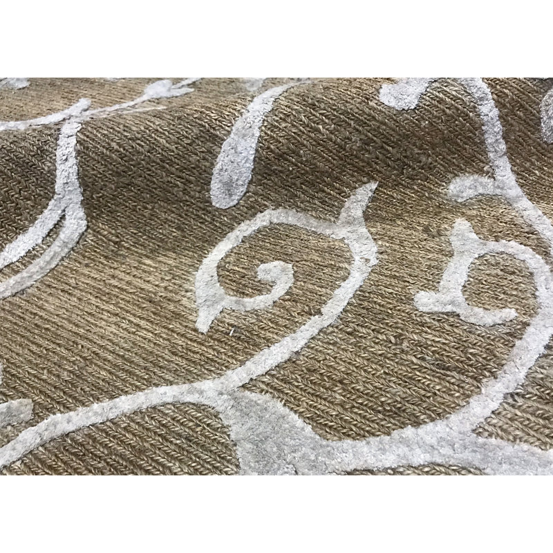 Jute / Sisal Floral Area Rug
