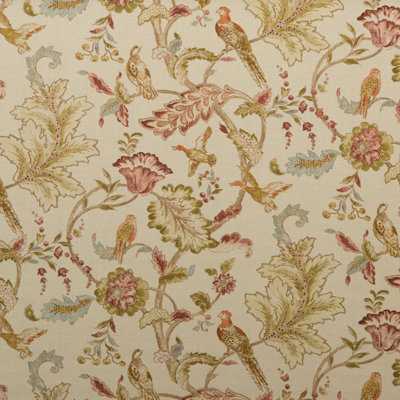 Early Birds 100% Linen Fabric
