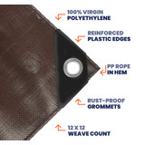 24 ft. x 24 ft. 7 Mil Heavy Duty Polyethylene Tarp, Waterproof, UV Resistant