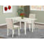 L'ensemble de mobilier de salle à manger 3 pièces contient une table de cuisine rectangulaire à feuilles papillon et 2 chaises rembourrées en tissu Shitake, noir-488442533-488338514-488442535