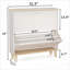 Armoire décorative, armoire à chaussures, étagère à chaussures étroite, armoire à chaussures avec 2 tiroirs rabattables