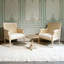 Chaise d'appoint moderne rembourrée avec structure en bois