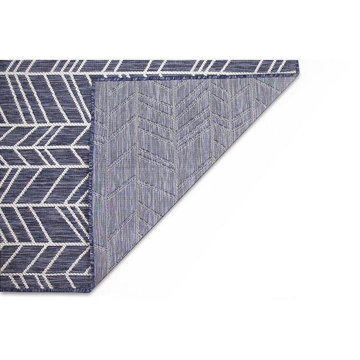 Mercury Row® Anwar Power Loom Navy Blue Indoor/Outdoor Rug & Reviews ...