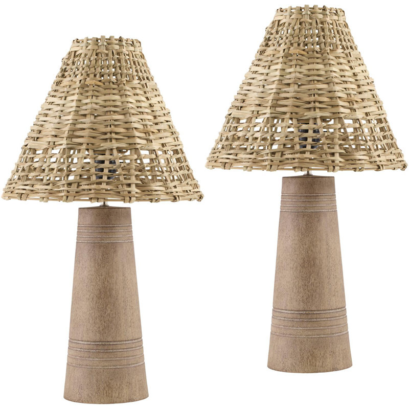 Cambrea Accent Table Lamp, Light Brown