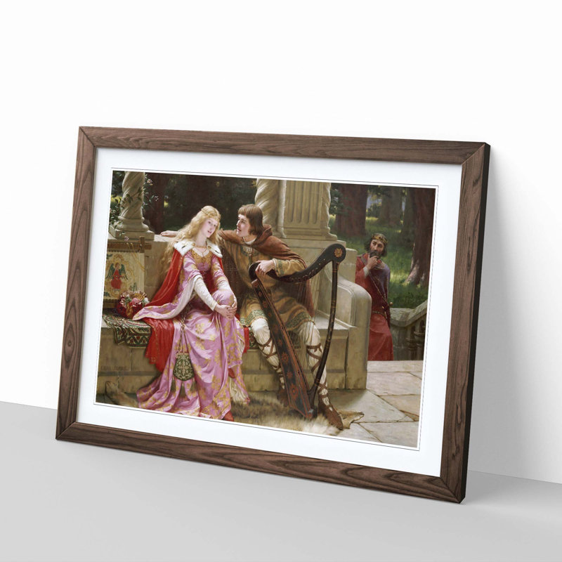 Edmund Leighton - Single Picture Frame Painting, Walnut