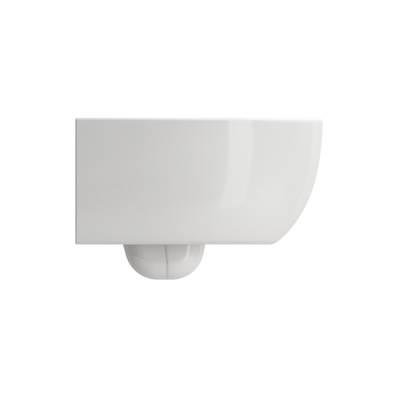 Milano Wall-hung Elongated Toilet Bowl, White