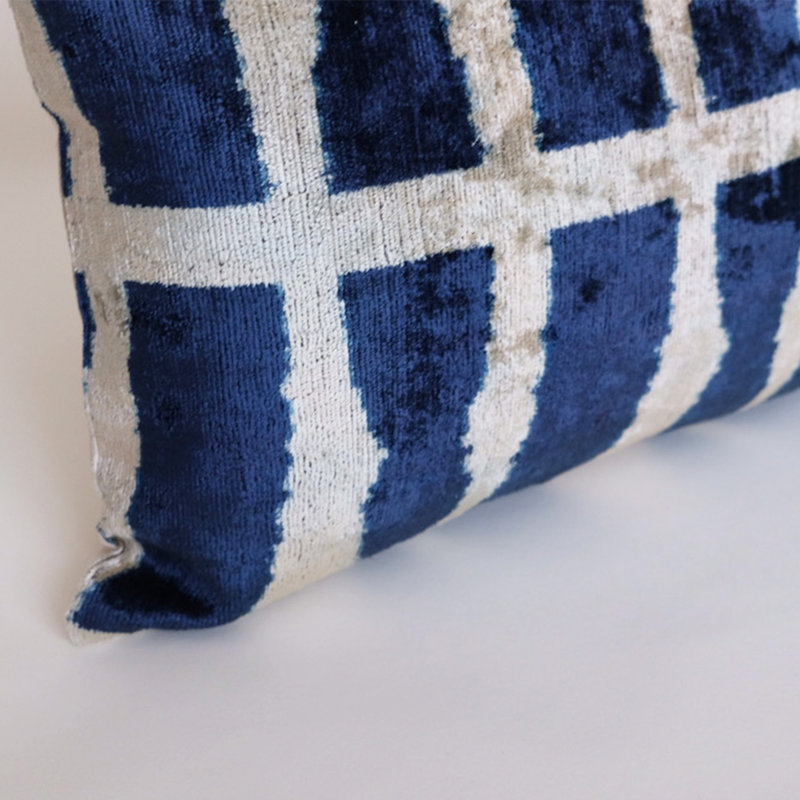Frye Silk Lumbar Pillow Cover & Insert, Ikat 22