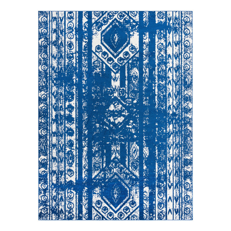 Gusman Geometric Indoor Rug, Rectangle 9'10" x 13'