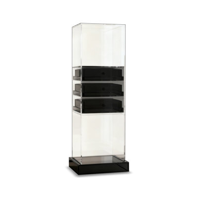 Clear + DarkGray Acrylic Display Cases