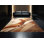 Tapis moelleux moelleux de style Mid-Century Starburst beige Cuevas - reliure beige