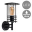 Spruce Head Black Outdoor Wall Lantern-28875743
