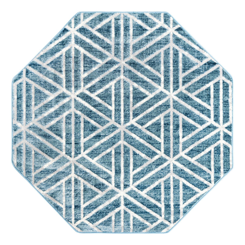 Nucla Geometric Indoor Rug, Octagon 5'3" x 5'3"