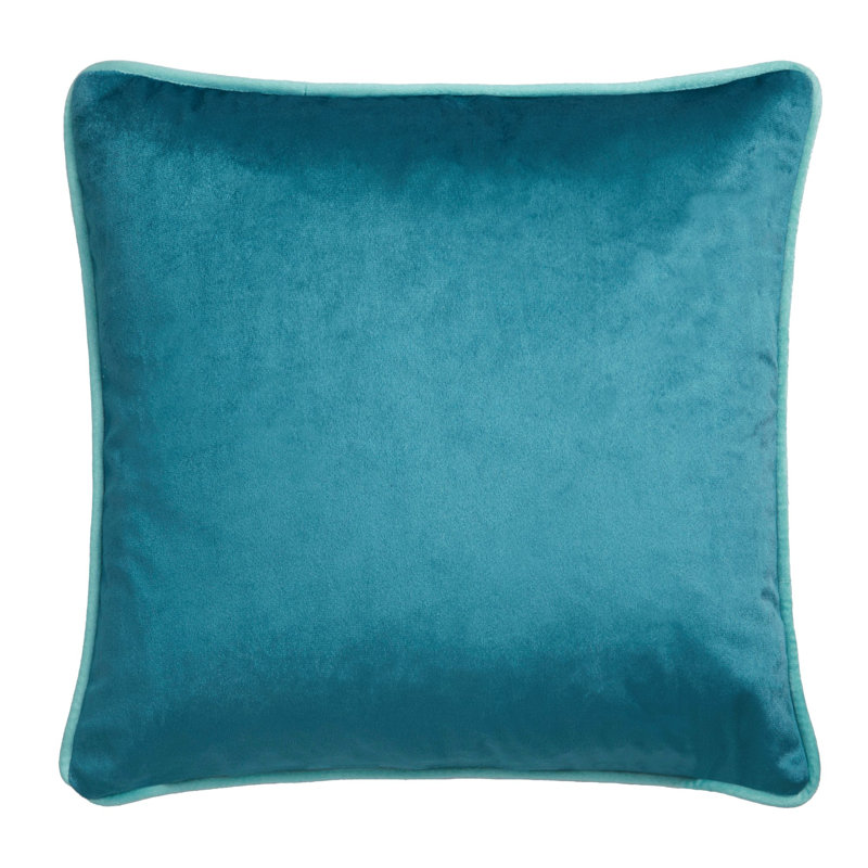 Birdity Absurdity Square Scatter Cushion with Filling, Blue